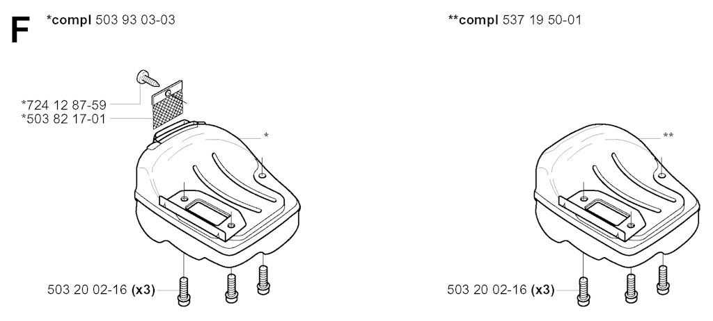 Explosionszeichnung Ersatzteile