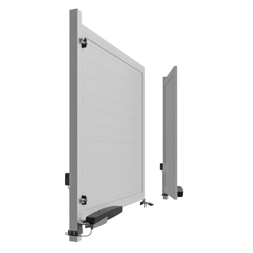 TraumGarten SYSTEM / DESIGN Alu Doppeltor auf Maß mit E-Antrieb