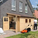 Vorschaubild Karibu Premium Gartenhaus Bomlitz 2/3/4 naturbelassen - 19 mm