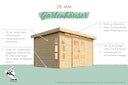 Vorschaubild Karibu Woodfeeling Gartenhaus Kandern 6/7 mit 300 cm Schleppdach/Seiten- und Rückwand