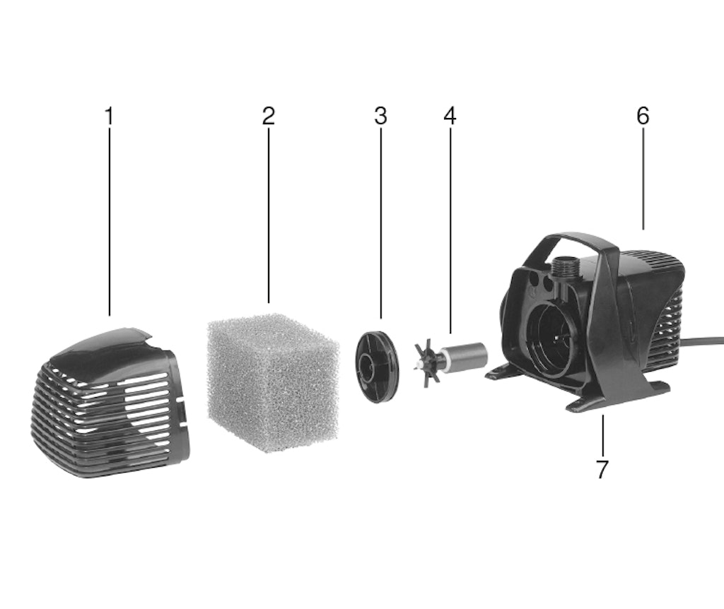 Explosionszeichnung Ersatzteile