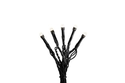 Konstsmide Weihnachtsbeleuchtung  Micro LED Lichterkette gefrostet 80 warmweiße Dioden