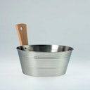 Vorschaubild Infraworld Aufgusseimer Edelstahl