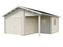 Vorschaubild Palmako Garage Roger 21,9+5,2 m² - 44 mm - mit Holztor