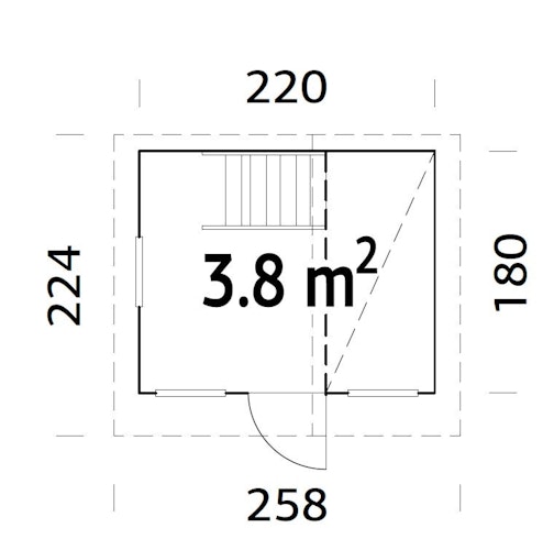 Palmako Kinderspielhaus Tom 3,8 m²