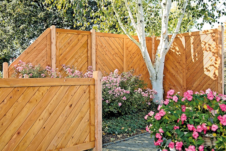 T&J SKAGEN Sichtschutzzaun Lärche 1500 x 1800 mm