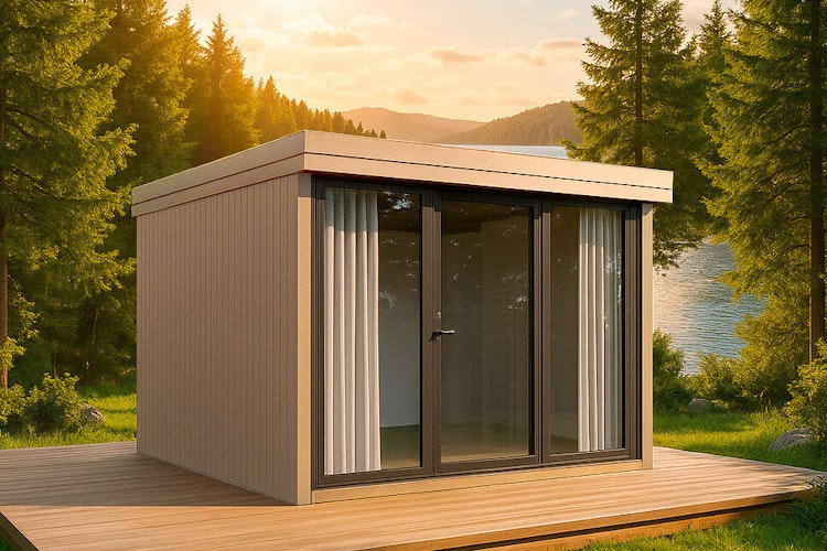 Wolff Finnhaus Design-Gartenhaus Orland 3334 isolierverglast - 94 mm  