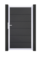 GroJa BasicLine Tor 1-flügelig Universal, Rahmen EV1 1000 x 1800 mm