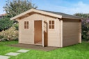 Vorschaubild Weka 45 mm Gartenhaus 135 mit Vordach (60 cm)
