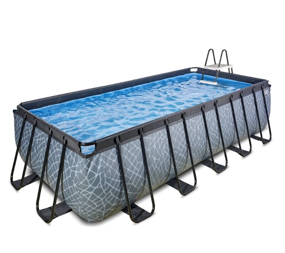 Exit rechteckiger Rahmenpool mit Sandfilteranlage 540 x 250 cm (Höhe 122cm)