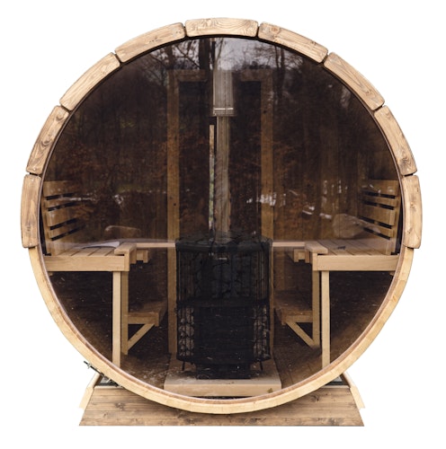 Wolff Finnhaus Rundglas für Saunafass de luxe Ø 235 cm