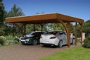 Vorschaubild Skan Holz Carport Friesland 557x555 cm inkl. 2 Einfahrtsbögen Sparset 8