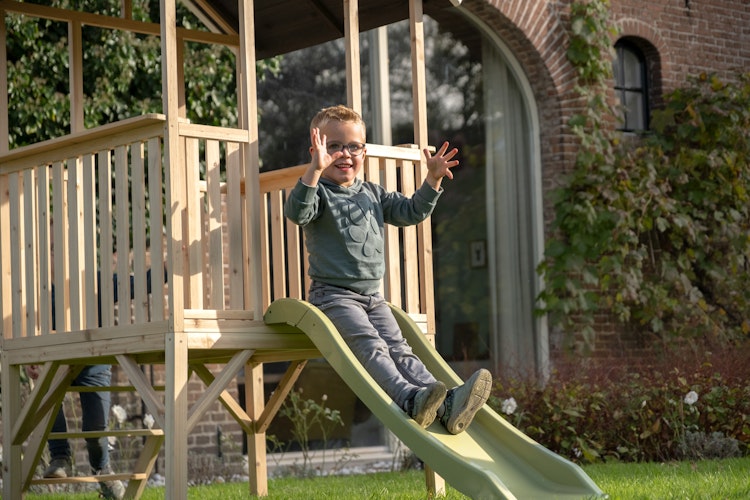 EXIT Holzspielhaus Panorama 300 mit Rutsche