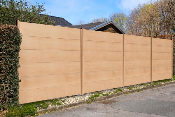 Alberts® Alu Sichtschutz Palitio als Set, Profilhöhe 150 mm, zum Einbetonieren