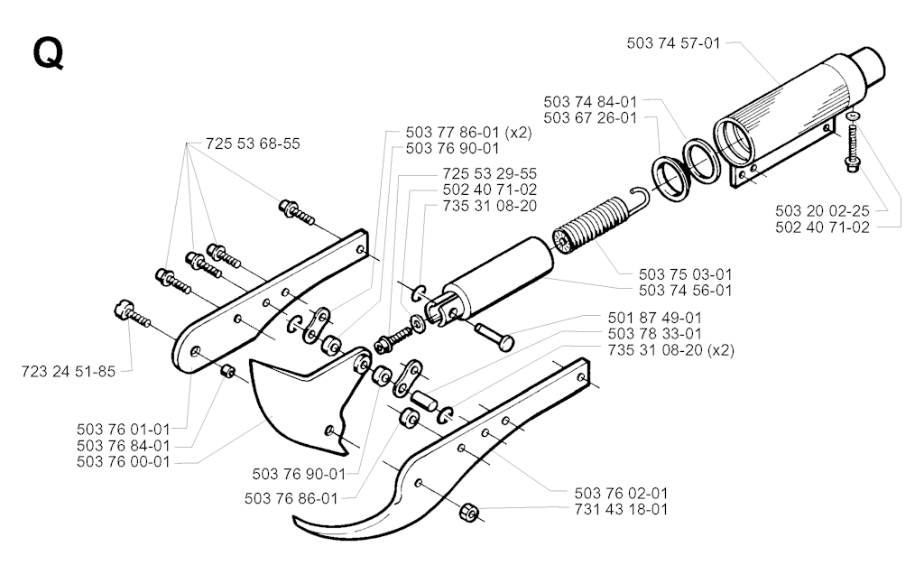 Explosionszeichnung Ersatzteile