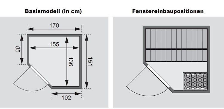 Karibu Woodfeeling Sauna Faurin - 68 mm Aktionssauna inkl. gratis Sauna-Zubehörset im Wert von 234,94 €
