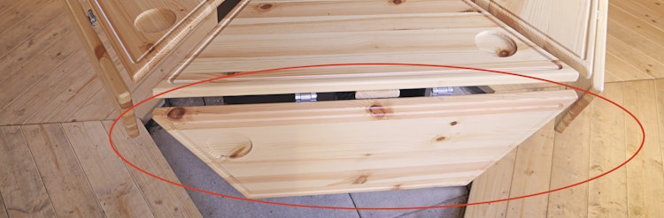 Wolff Finnhaus Grilltischelement zum Ausklappen (6-Eck)