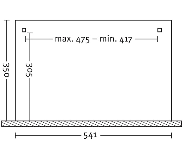 Skan Holz Terrassendach Ancona Leimholz o. Mittelpfosten 541 cm