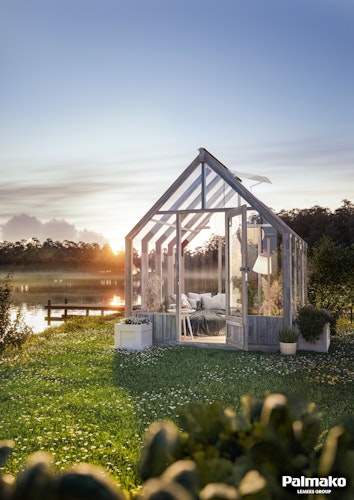 Palmako Gewächshaus / Pavillon / Glashaus Emilia 5,4  m² - 18 mm