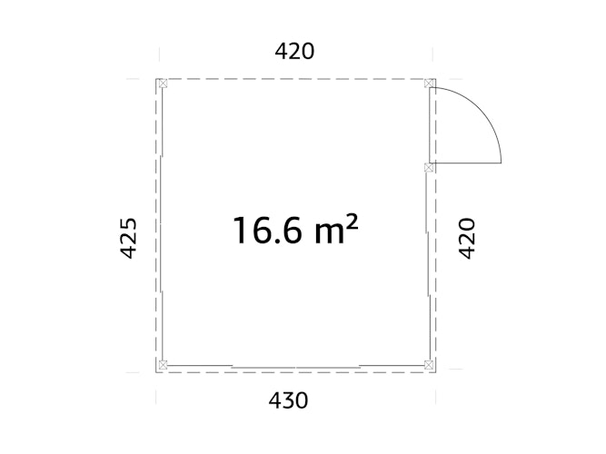 Palmako Glashaus Lumi 16,6 m² (Wintergartenanbau) - Slide