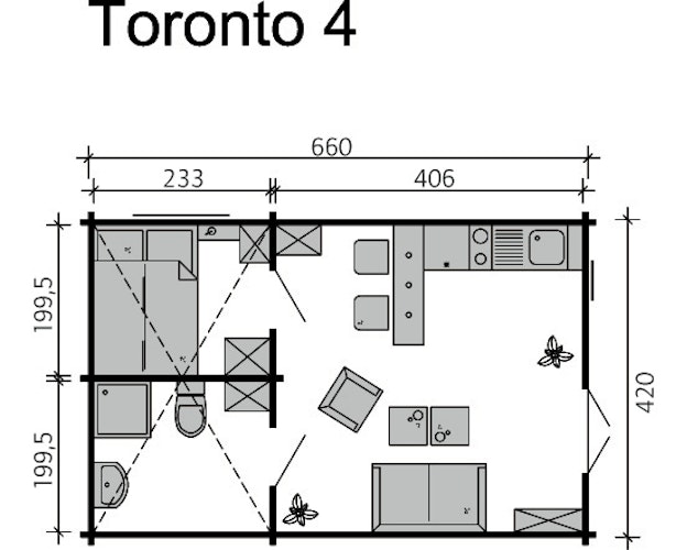 Skan Holz 70 mm Blockbohlenhaus Toronto 4