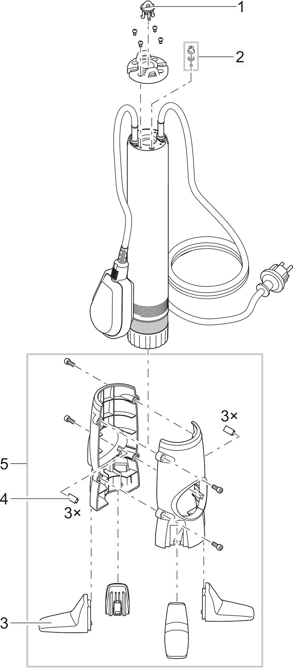 Explosionszeichnung Ersatzteile