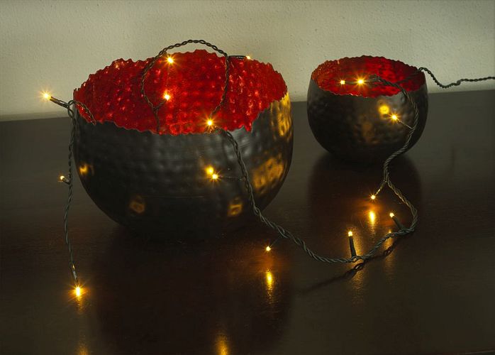 Konstsmide Weihnachtsbeleuchtung  Micro LED Lichterkette verschweißt GL538
