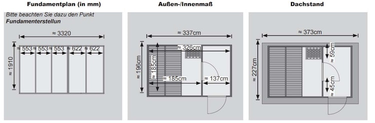 Karibu Gartensauna Pultdach Saunahaus Skrollan 1 mit Vorraum naturbelassen inkl. gratis Sauna-Zubehörset im Wert von 234,94 €