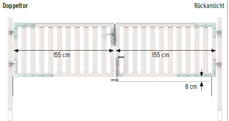 TraumGarten Beschlagsatz für Cleo Doppeltore