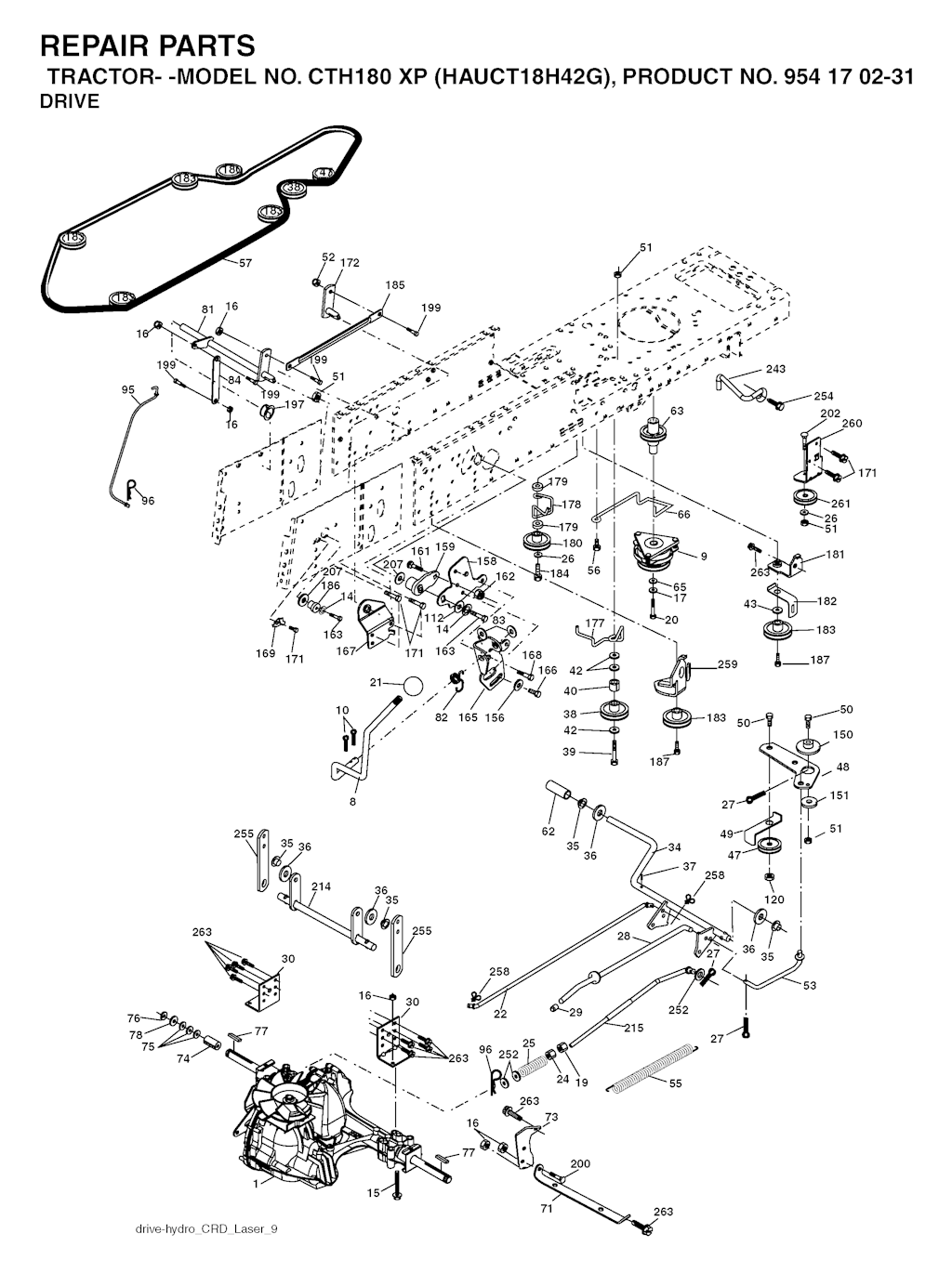 Explosionszeichnung Ersatzteile