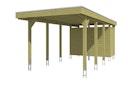 Vorschaubild Skan Holz Carport Friesland 320x708 cm mit Abstellraum Set B