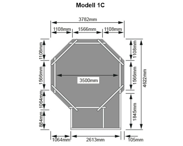 Karibu Pool Modell 1 A/B/C/D - kesseldruckimprägniert