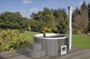 Vorschaubild Wolff Finnhaus Badebottich Hot Tub Ø 200 cm Thermoholz mit Außenofen & GFK-Wanne