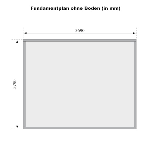 Karibu Woodfeeling Gartenhaus Felsenau 3/5 - 38 mm