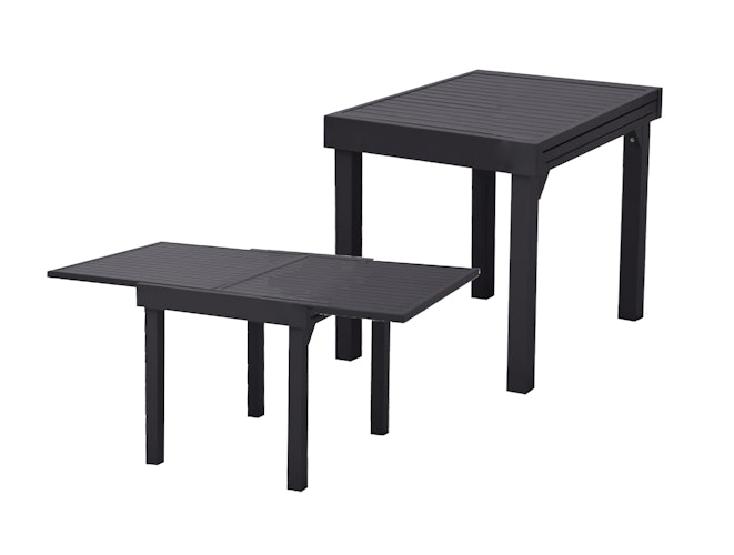 Garden Pleasure Ausziehtisch ELENA 65/130 x 65 cm, Aluminium Anthrazit