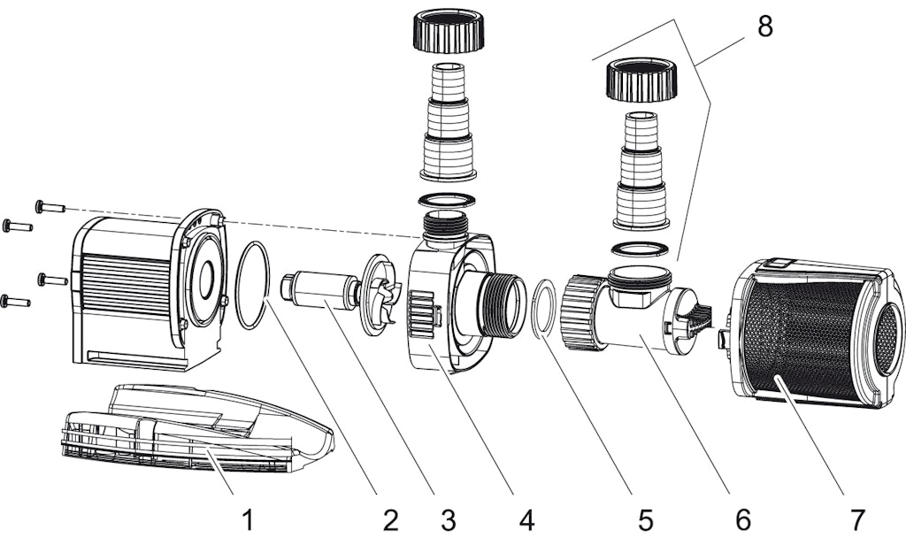Explosionszeichnung Ersatzteile