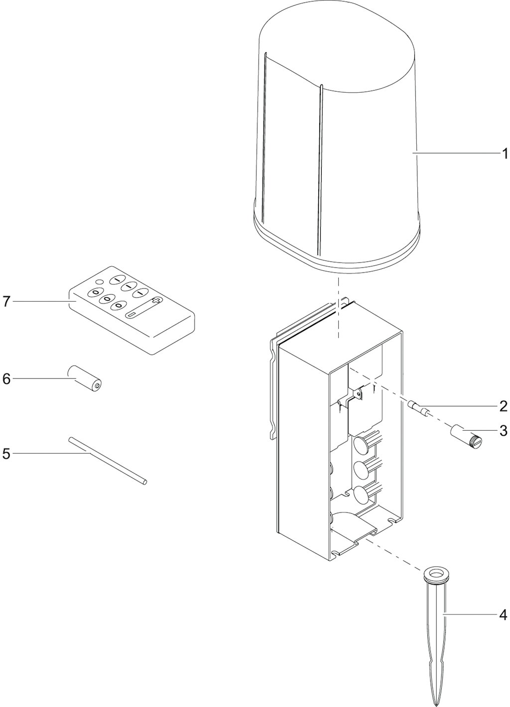 Explosionszeichnung Ersatzteile