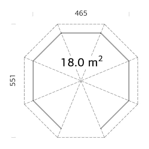 Palmako Pavillon Betty 18,0 m²