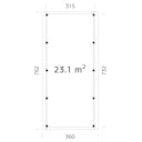 Vorschaubild Palmako Carport Karl 23,1 m²