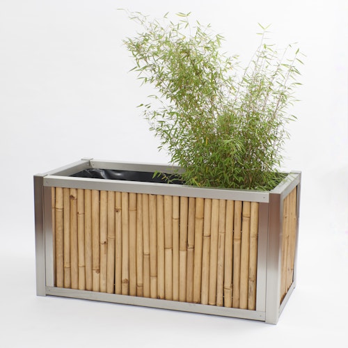 BambusBASIS Hochbeet - Profile Edelstahl