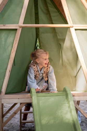 EXIT Spielhaus Yuki 350 mit Rutsche und Matschküche