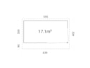 Vorschaubild Palmako Gartenhaus Andrea 17,1 m² mit Schiebetür - 44 mm