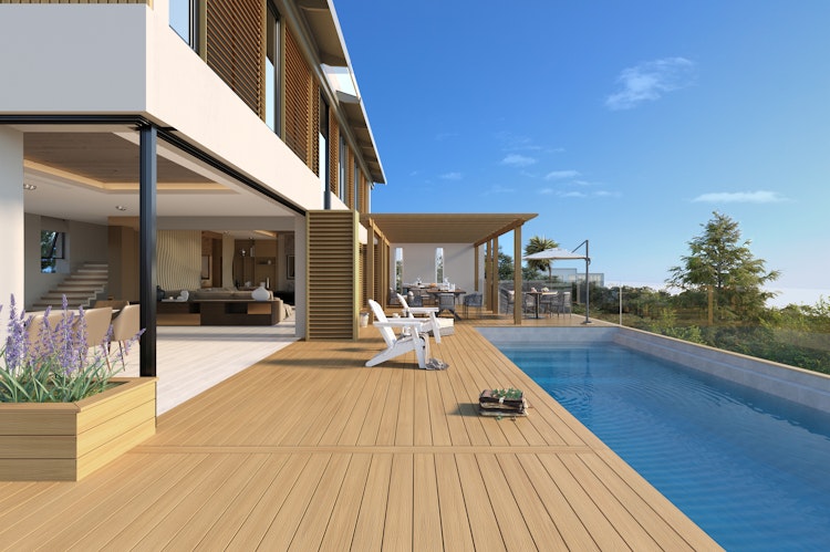 NewTechWood Universal WPC-Terrassendiele Massiv 23 x 138 x 3000 mm