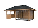 Vorschaubild Palmako Pavillon Bianca 16,6 m² Set 508 Slide Plus mit Isolierglas-Schiebetüren