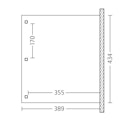 Vorschaubild Skan Holz Terrassenüberdachung Venezia mit Mittelpfosten Breite 434 cm