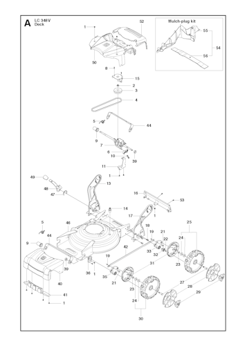 Husqvarna Rasenmäher gelegentliche Nutzung 967238801 LC 348V