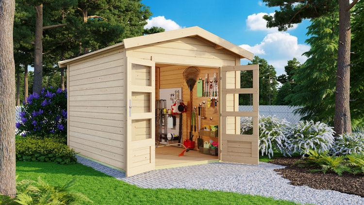 Karibu Premium Gartenhaus Theres 3 - 28 mm