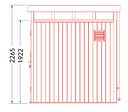 Vorschaubild NewTechWood WPC Gartenhaus Cella 1010 mit Doppeltür - 21 mm