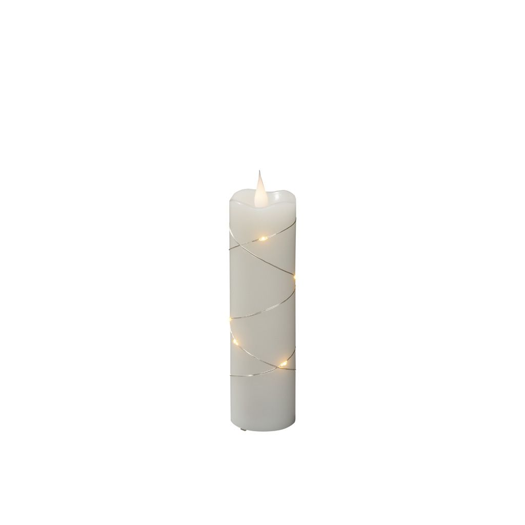 Konstsmide Weihnachtsbeleuchtung  LED Echtwachskerze cremeweiß 17,8cm