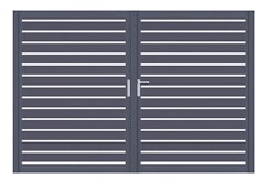 dz VIDUAL Swing Doppeltor Line 100 x 20 mm Rechteckprofil  Distanz 18 mm symmetrischZubehörbild